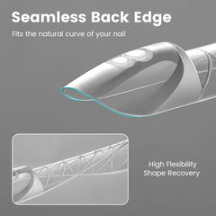 Built-in apex and balanced structure support strong, natural-looking nails