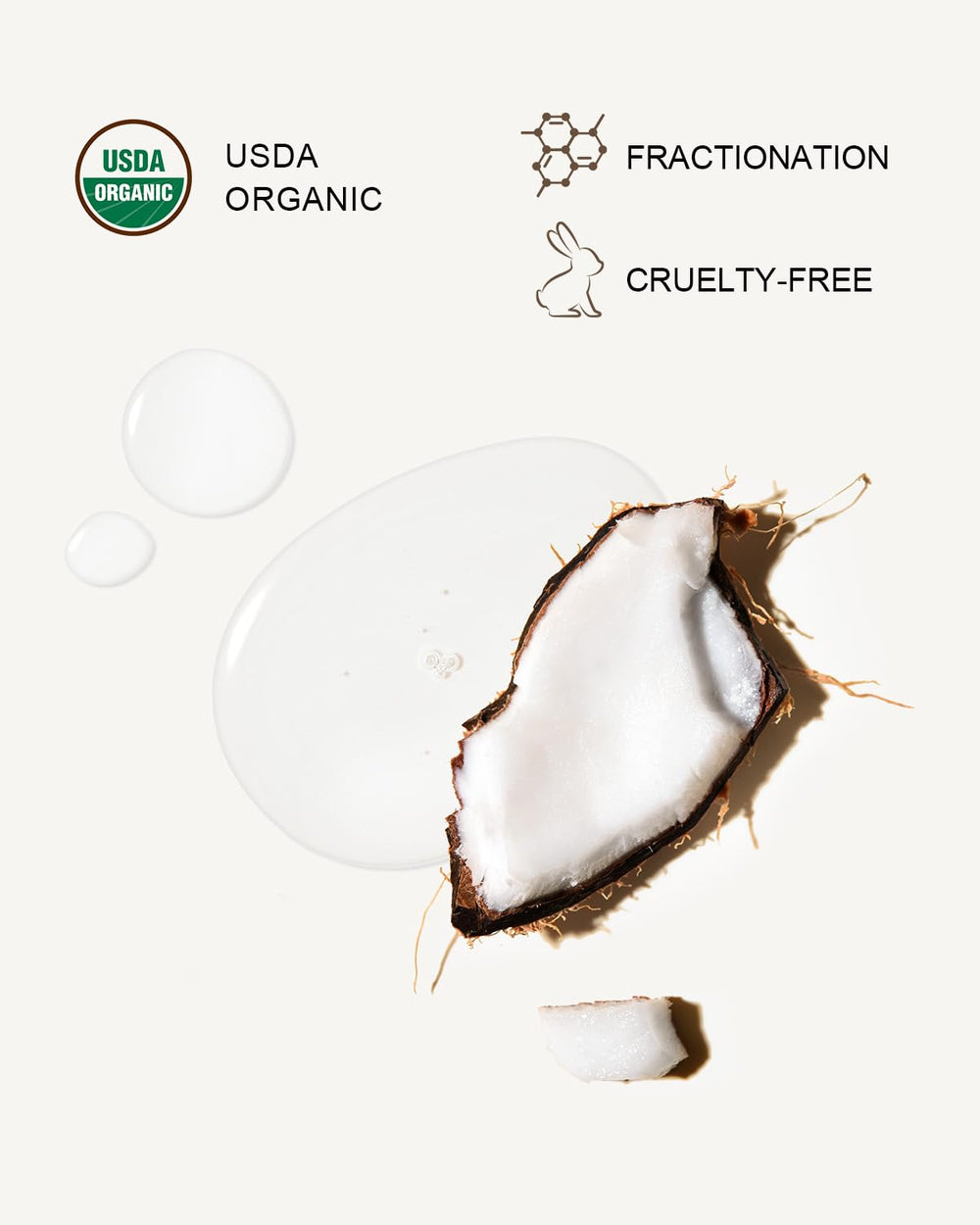Yoken coconut oil liquid pour demonstrates easy dispensing for spa routines