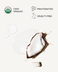 Yoken Coconut Oil shows quick skin absorption for light hydration.