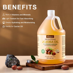 Yoken Jojoba Oil single-ingredient purity for skin and hair care.