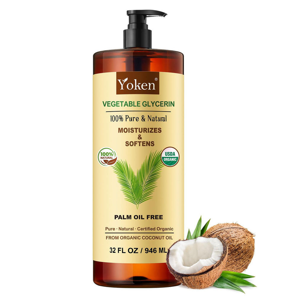 Yoken no palm oil glycerin emphasizes palm-free formulation.