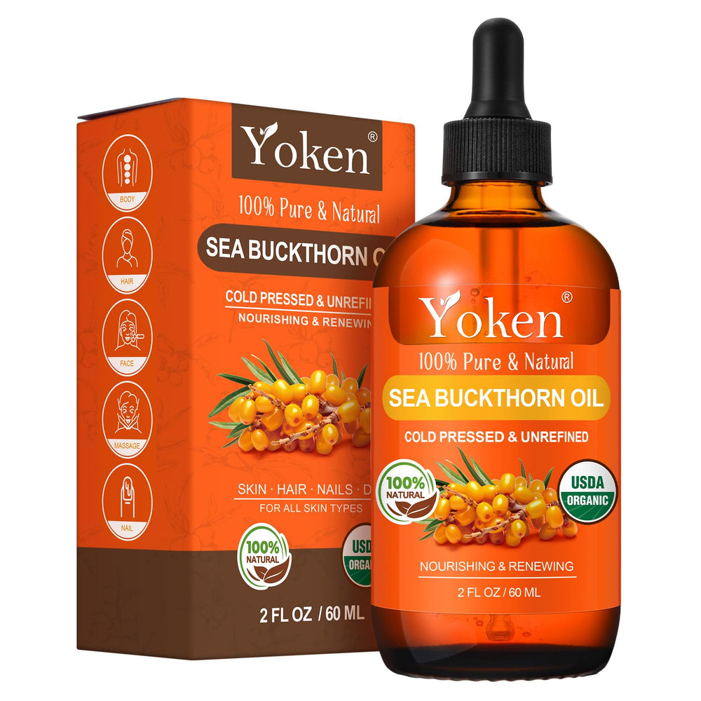 Yoken Sea Buckthorn Oil bottle ready for facial hydration and nourishment
