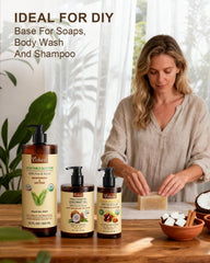Yoken glycerin appears clear and odorless, a light base for skin and hair care.