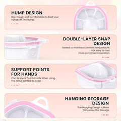 Yokilly toe nail soak tray clear splash-proof design for easy cleanup