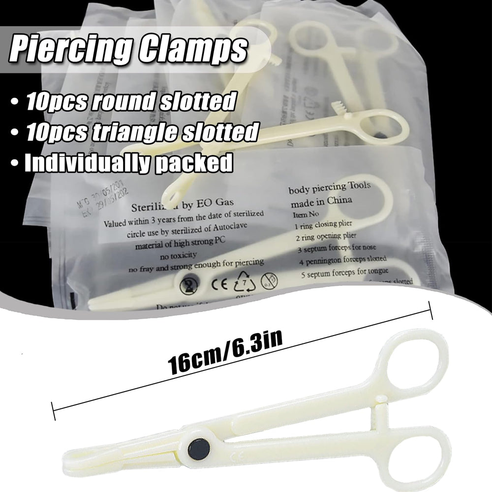 YONGDA triangle-slotted clamps securing tissue for stable piercing