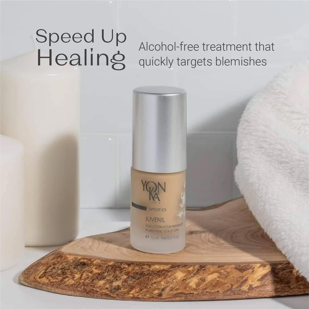 Yon-Ka packaging on shelf conveys premium phyto-aromatic skincare.