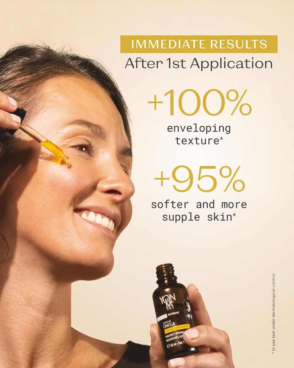 Omega-rich formula highlights Omegas 3, 6, and 9 for nourishment.