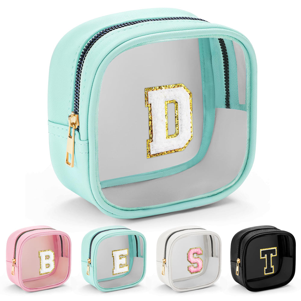 YOOLIFE Initial Make Up Bag with clear design for quick visibility and easy access.