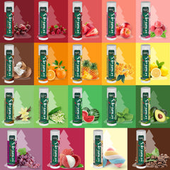 Yopela lip balm display shows 19 flavors for versatile daily care