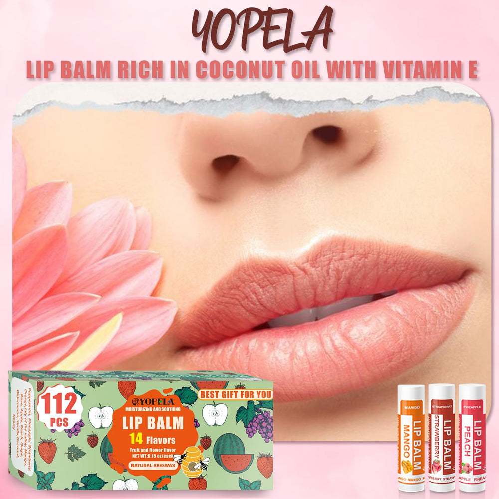 Yopela coconut oil vitamin E lip balm tube focused on repair and protection