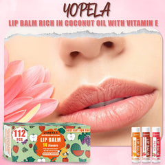 Yopela coconut oil vitamin E lip balm tube focused on repair and protection