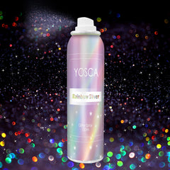 Yosca Glitter Spray bottle with 150ml offers quick, lasting shimmer.