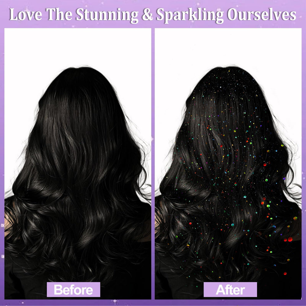 Yosca hair glitter spray delivers quick-dry shine for parties.