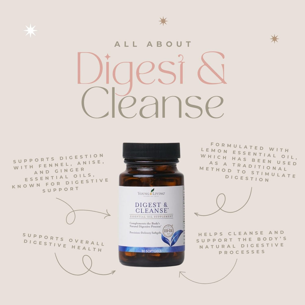 Young Living Digest & Cleanse packaging highlights premium quality.