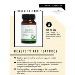 Travel-friendly Digest & Cleanse bottle for on-the-go use.