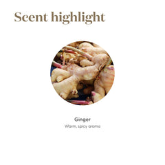 Close-up of Young Living Ginger Vitality label for trusted quality.