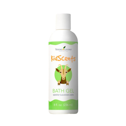 Young Living KidScents Bath Gel front view shows gentle cleansing for kids
