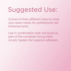 Swatch of Young Nails Bare powder shows even consistency and self-leveling surface