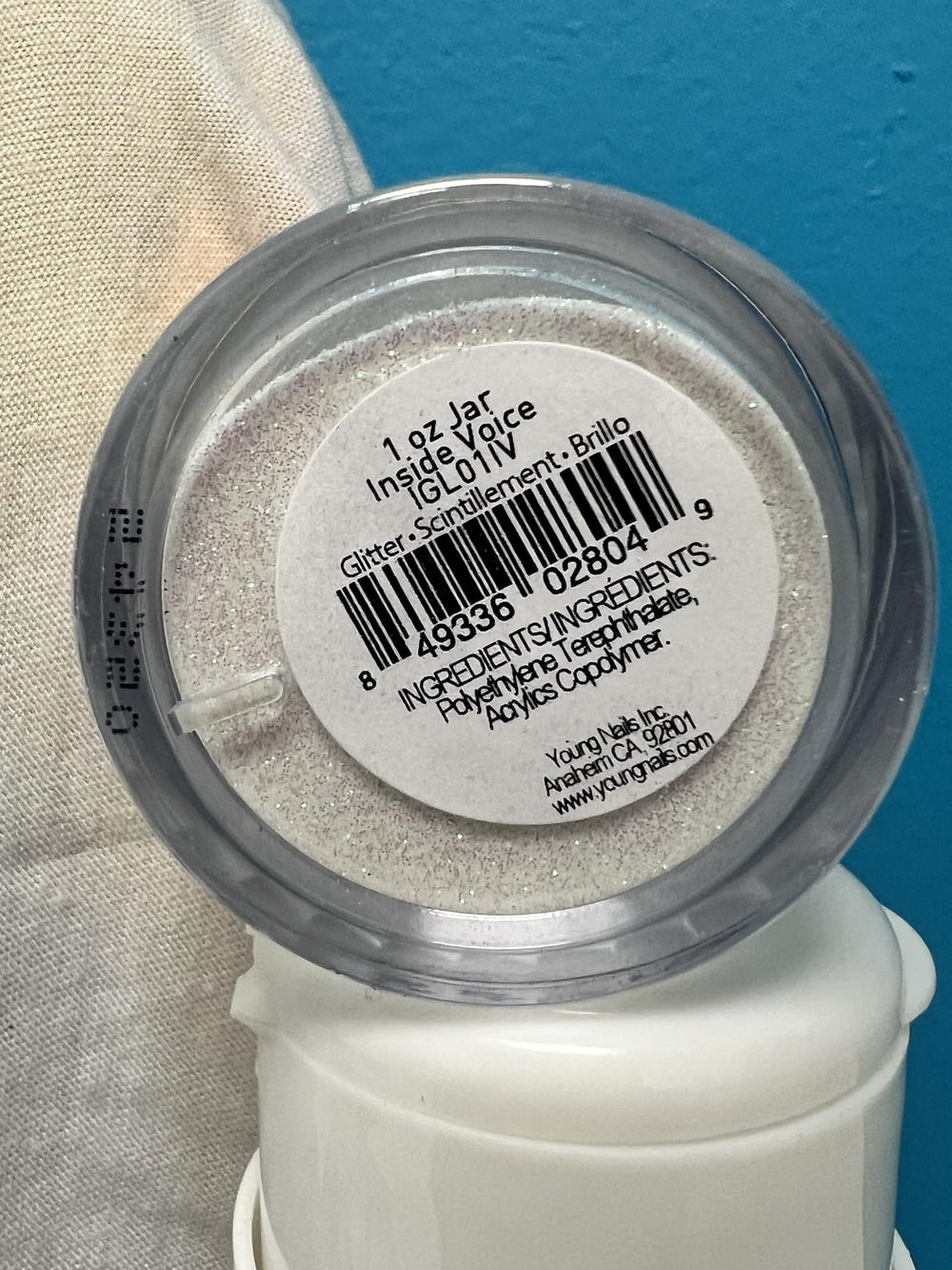 Young Nails Art Glitters chunky glitter powder creates bold, sparkly nail accents