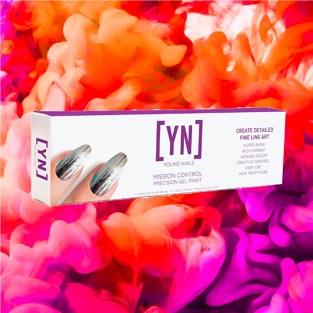 Young Nails micro-detailer brush enables fine line art and precise strokes