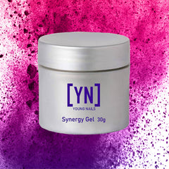 Young Nails Synergy Gloss Top Coat delivers high shine after a quick cure.