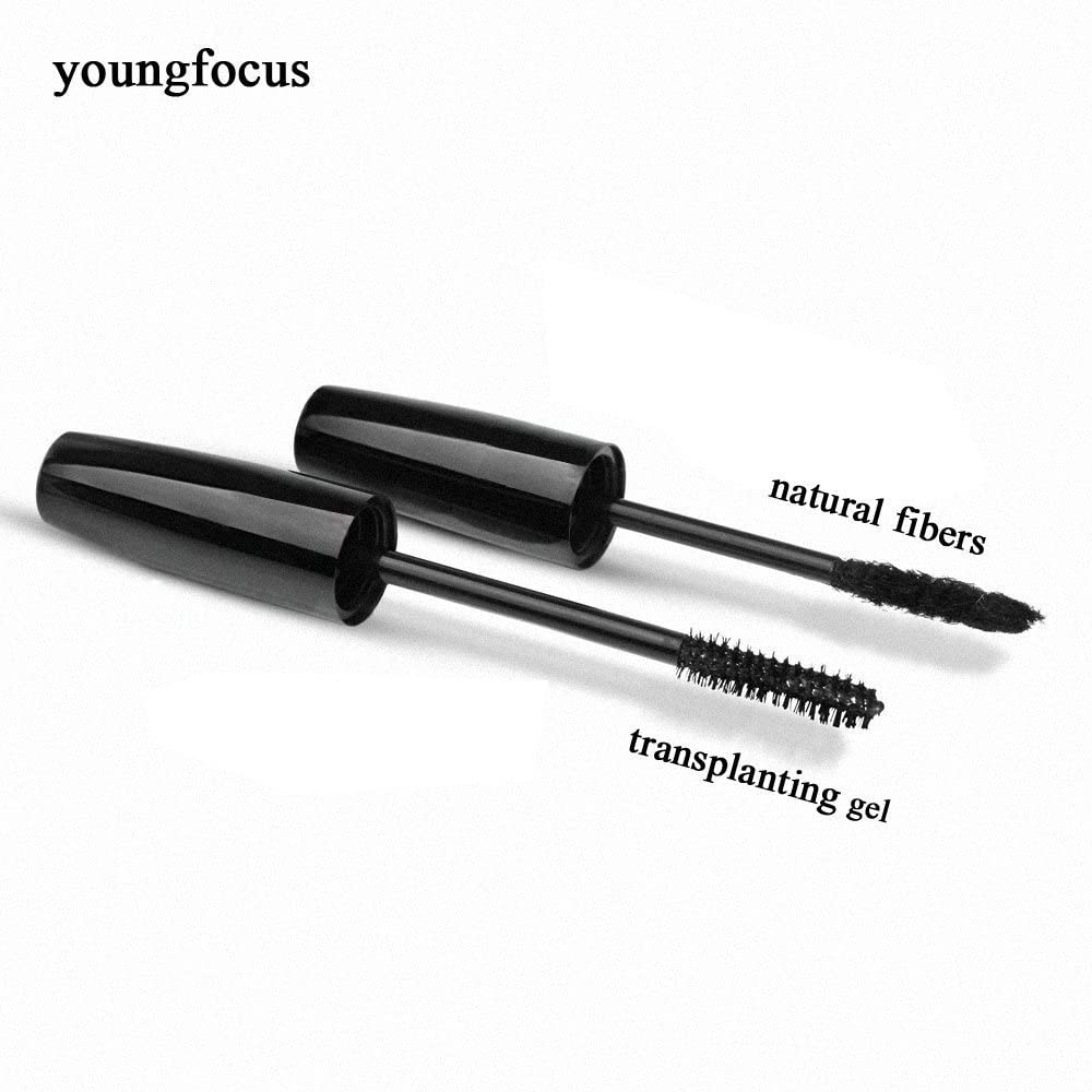 Application shot of Youngfocus 3D Fiber Mascara delivering length and volume.