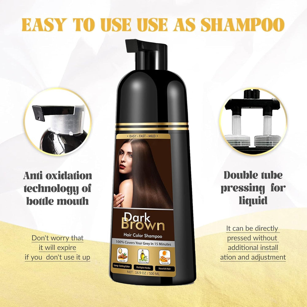 YourTone after-use shine and smoothness on hair.