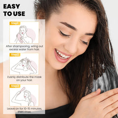 YOURTONE all-hair-types hair mask usage illustrating versatile conditioning.