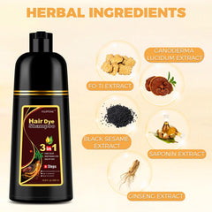 YOURTONE Chestnut brown lather during application on hair