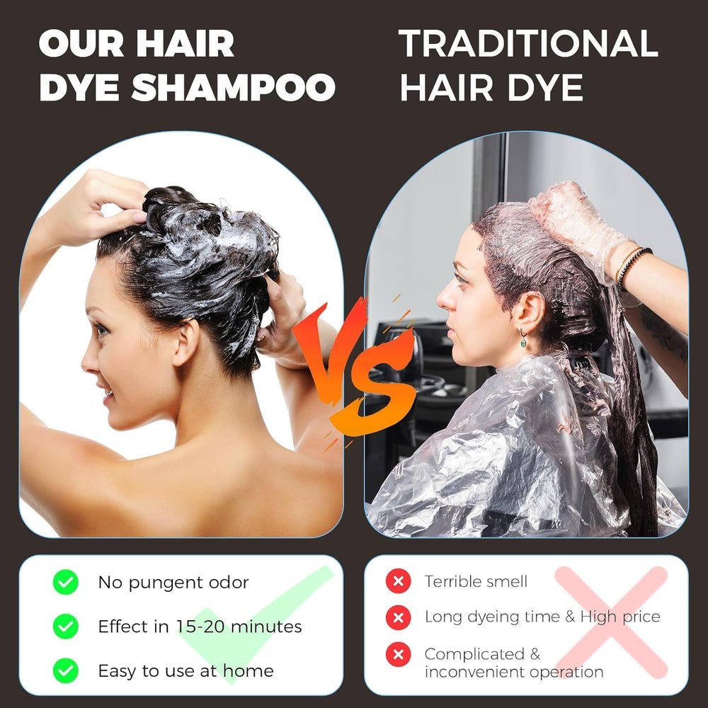 YOURTONE shampoo lather creating rich color on hair strands