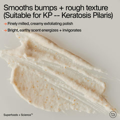 Close-up of fine exfoliant texture from Youth To The People scrub.