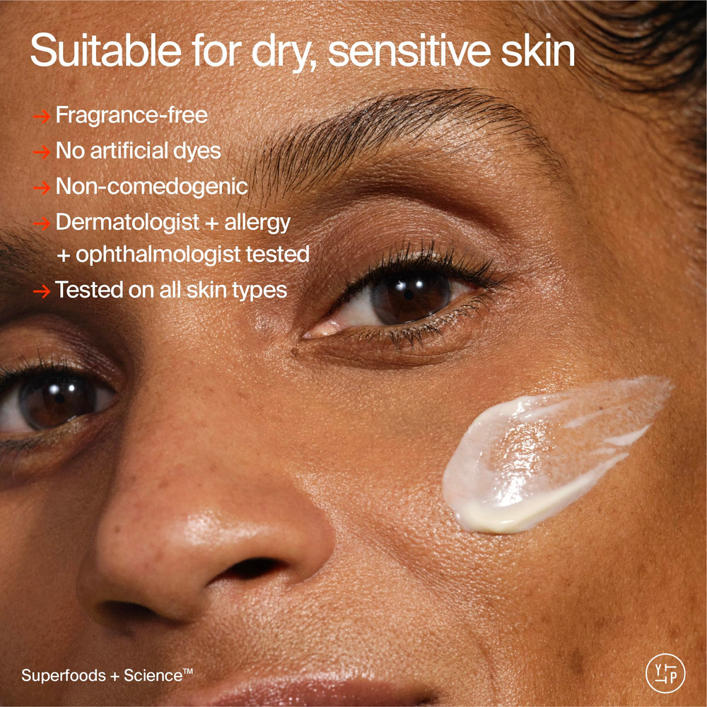 Youth To The People Adaptogen Cream NEA seal packaging signals eczema-friendly approval.