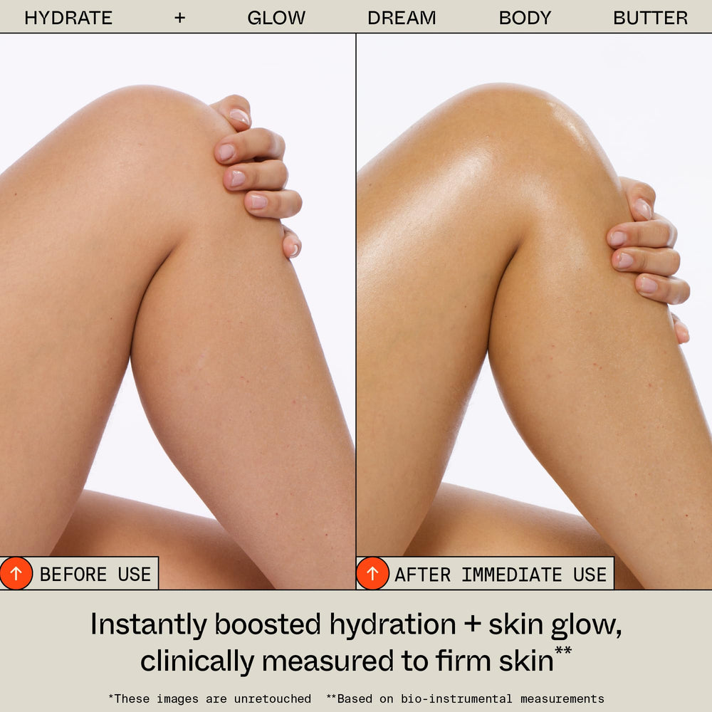 Full set display showcasing two-piece hydration ritual for glow.