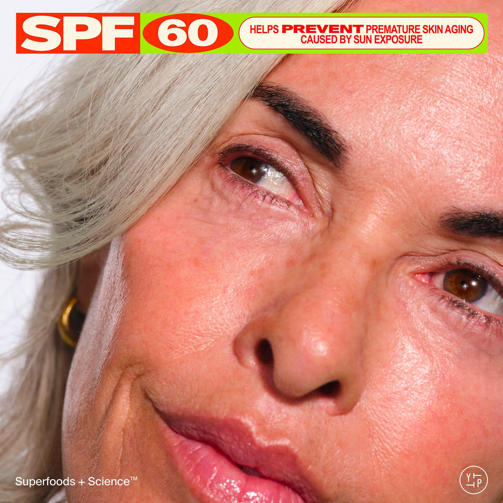 Youth To The People Youthscreen Sunscreen vitamin E jojoba hydrate and soothe skin.