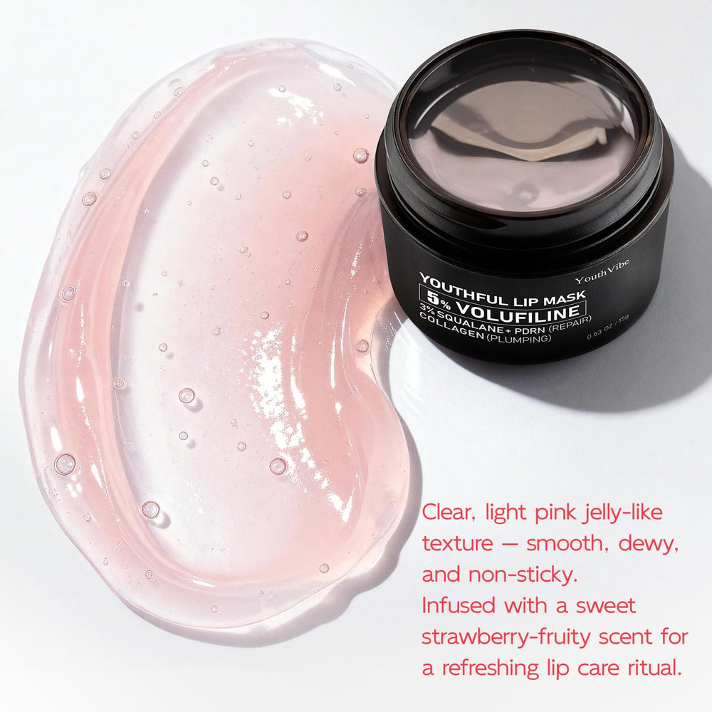 YouthVibe lip mask silky texture without stickiness at night