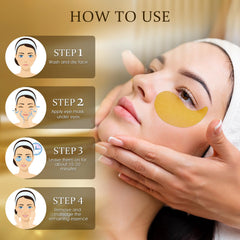 YOYORY 24K Gold Eye Patch with collagen supports skin elasticity.