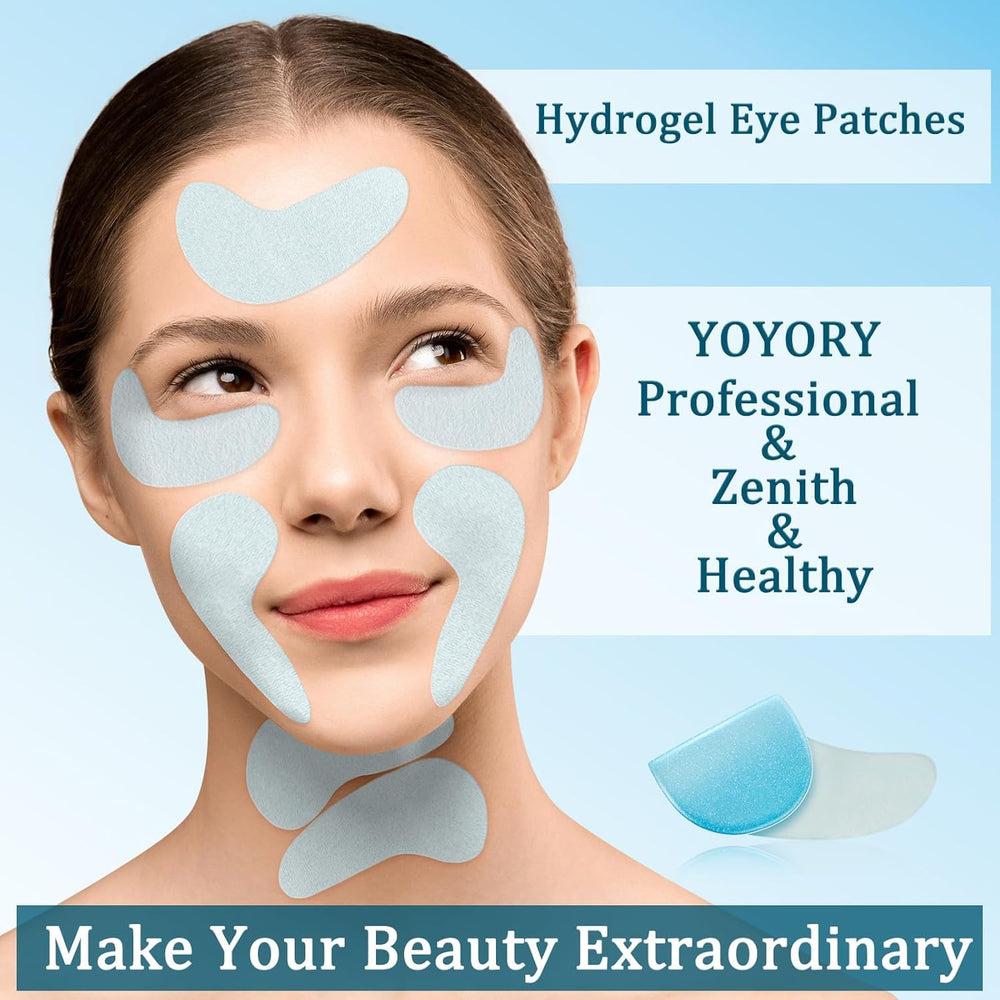 YOYORY patches on eye area during nighttime routine