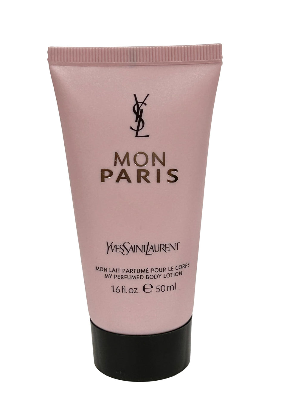 YSL MON PARIS perfumed body lotion bottle close-up for lasting hydration and scent