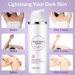 YTDB Skin Bleaching Cream texture close-up—creamy, non-greasy feel for daily use.