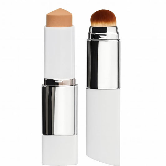 YTDJ Color-Changing Foundation Stick with Built-In Brush for quick, even blending.