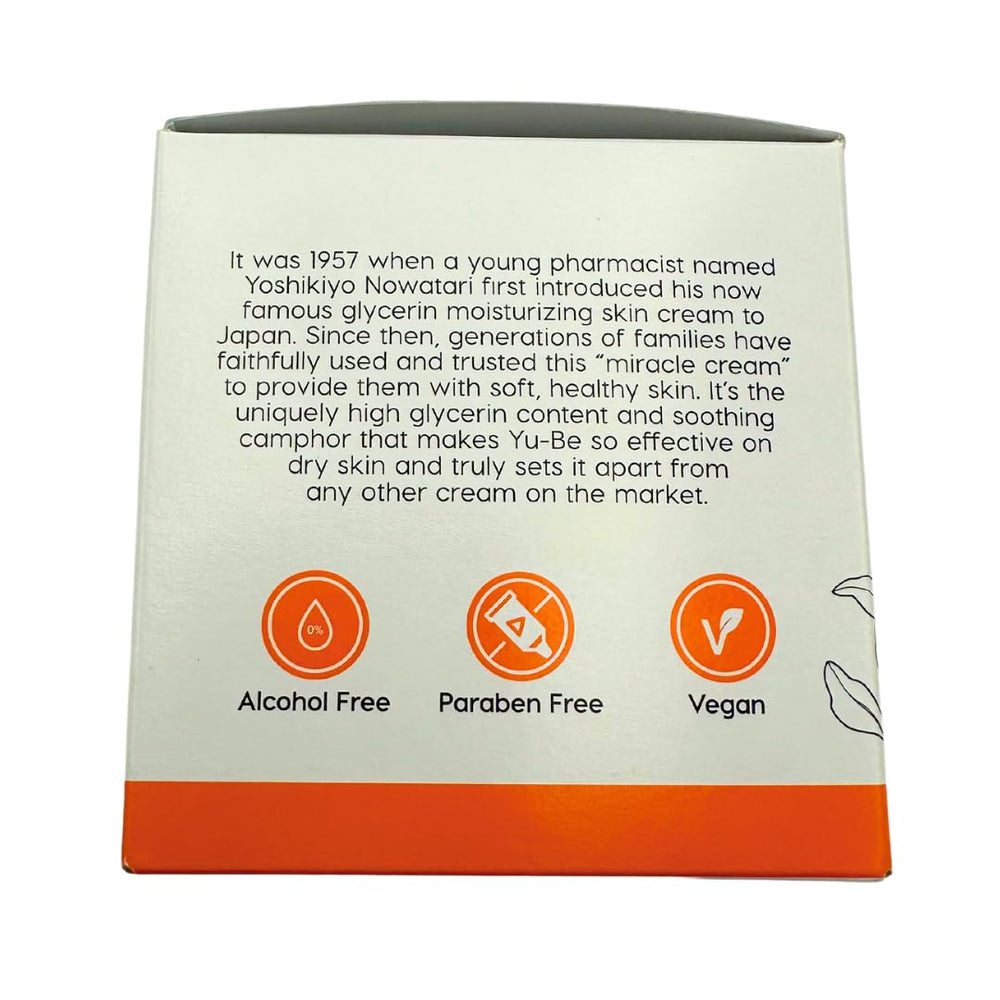 Yu-Be head-to-toe use suggested for daily skin care.