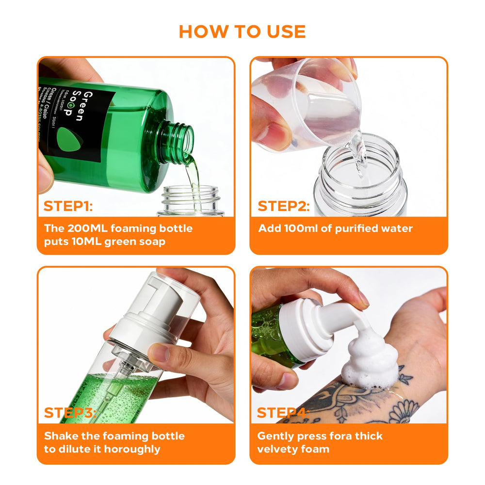 Yuelong green soap supports safe aftercare and piercing care routines.