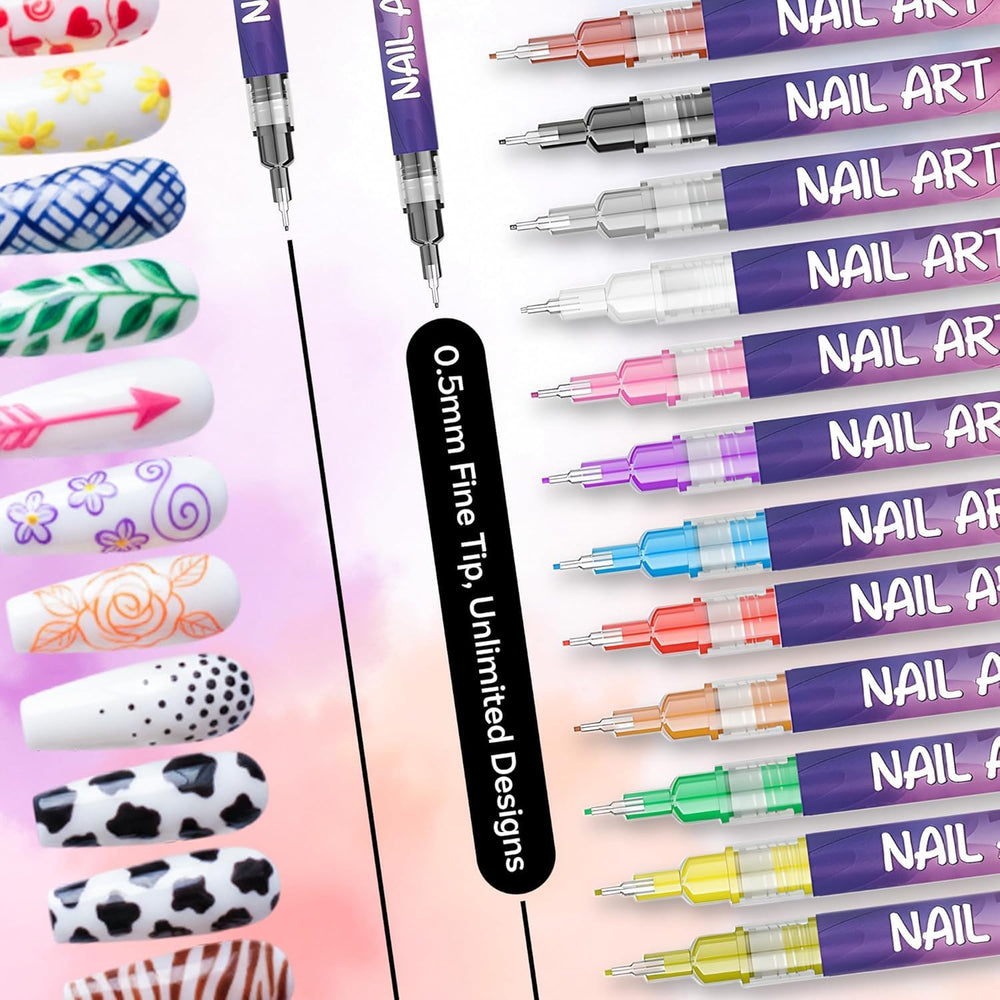 Yueur portable nail art kit fits home studios and salons.