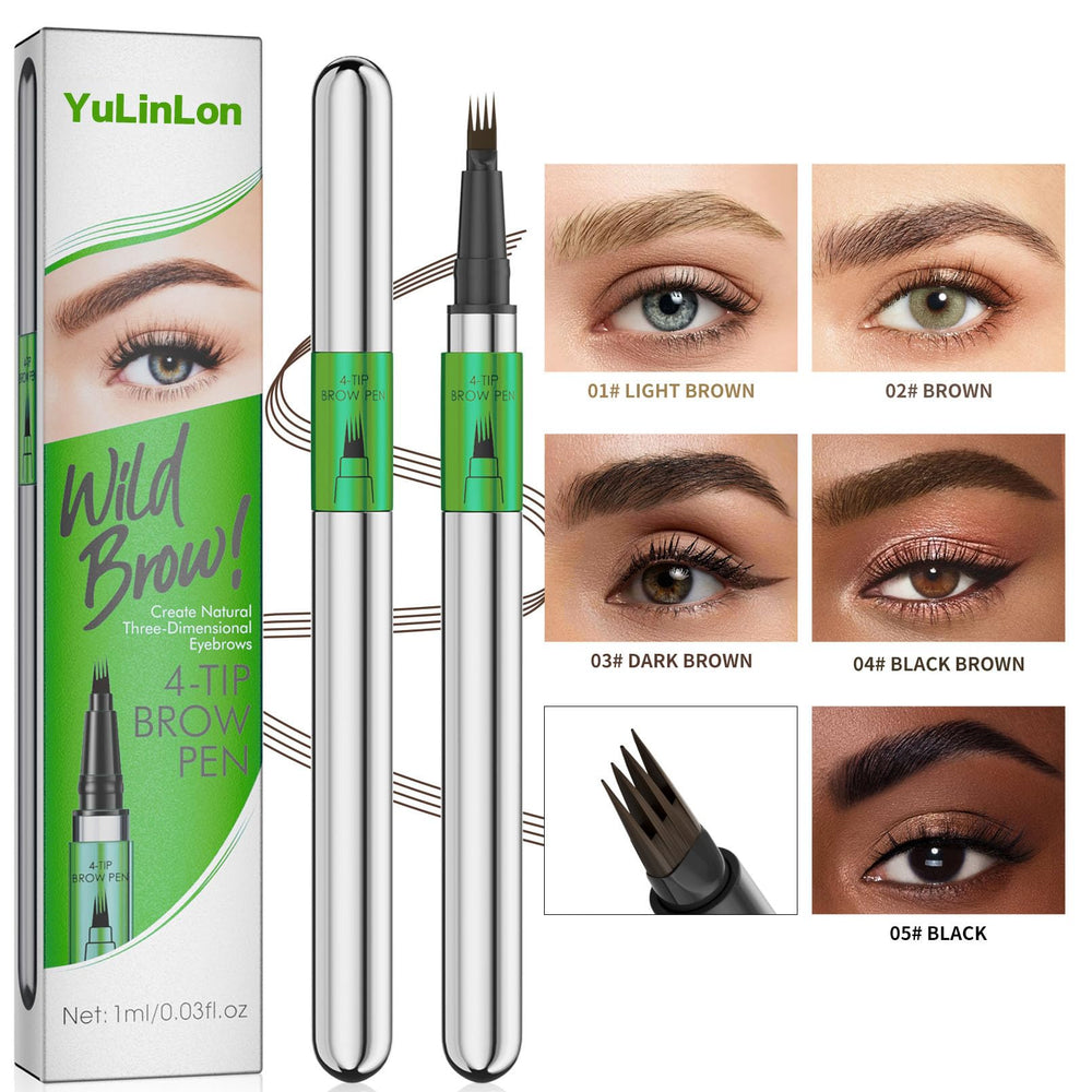 Yulinlon Brow Tattoo Pen delivers a subtle 3D effect for fuller arches.