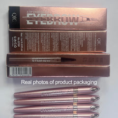 Easy-glide pencil for sparse-brow touch-ups and quick shaping.