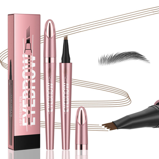 Yulinlon Q708 precision micro-fork tip closeup for natural brow strokes.