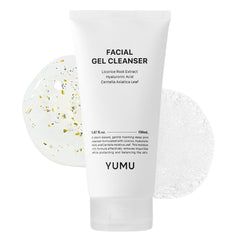 YUMU Licorice Deep Pore Cleanser bottle showing gentle cleansing action.