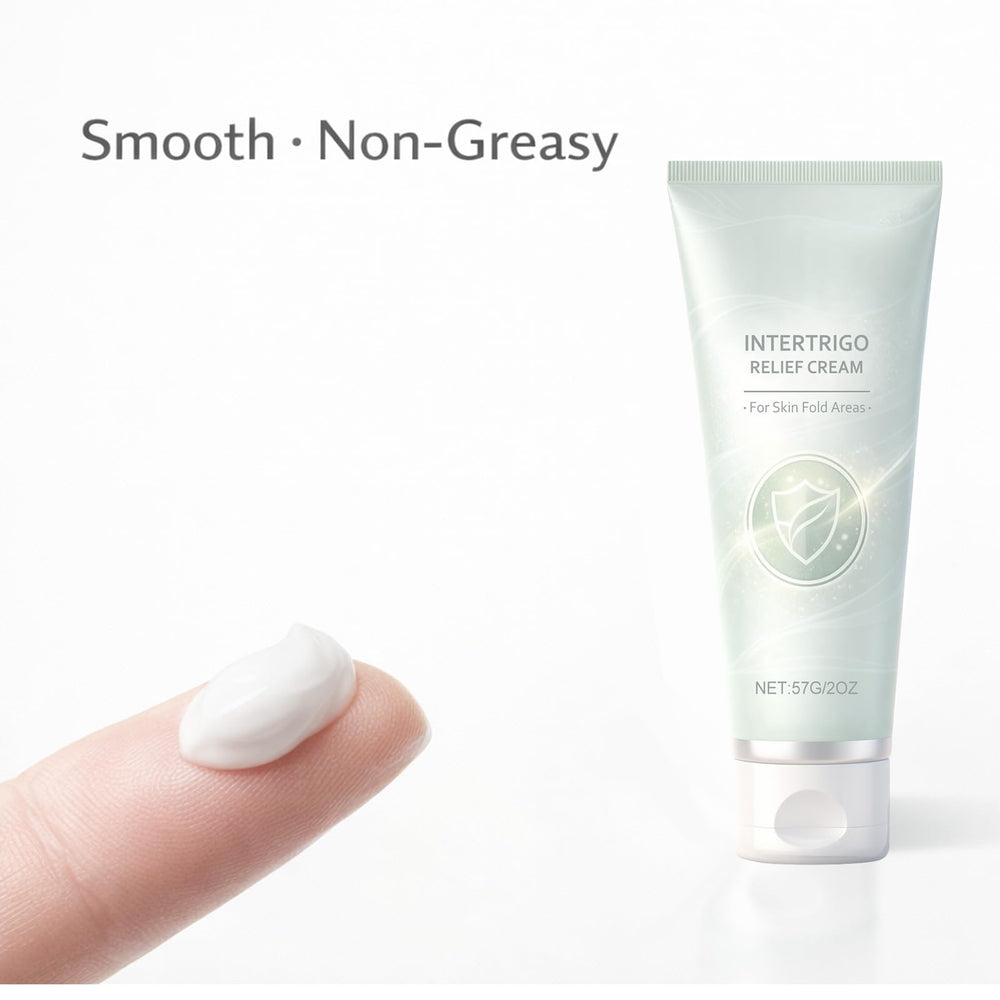 Close-up of Healora texture reveals lightweight, quick-absorption cream.