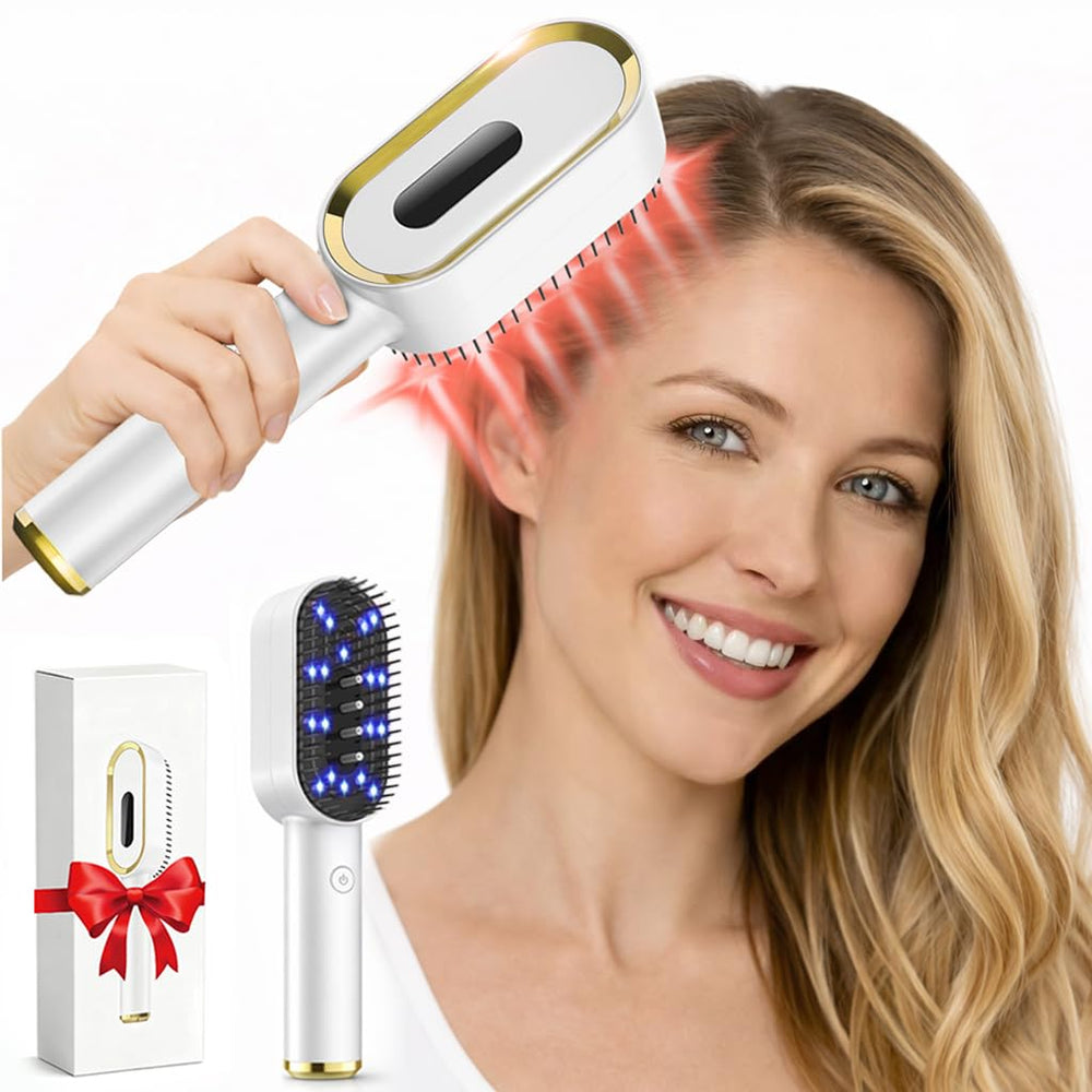 Yuxian Laser Hair Growth Comb front view for easy daily use and scalp coverage