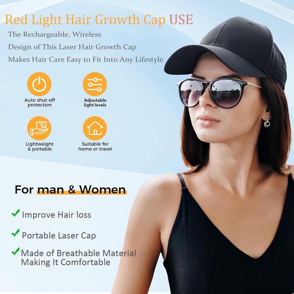Yuxian Red Light Hair Growth Cap controls and cable for easy operation